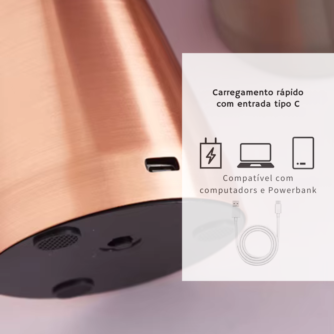 Luminária de Mesa Cogumelo em Metal – Design Moderno com Toque Retrô e Iluminação Aconchegante