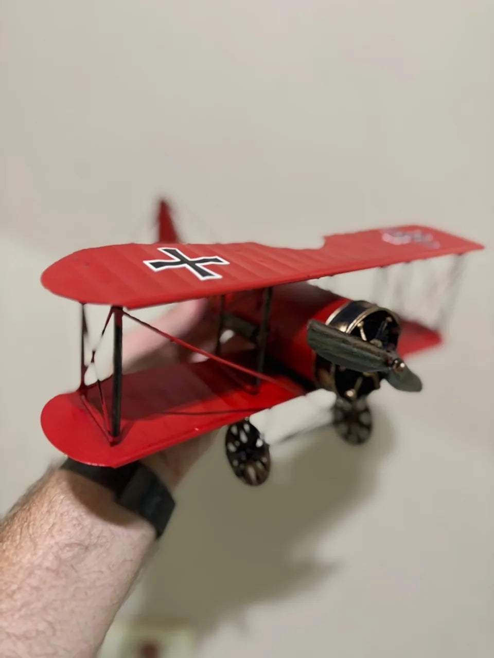 Avião Decoratvo em Metal - Decoração Para Casa