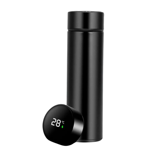 Garrafa Térmica Inteligente com Display Digital Preta – 500ml