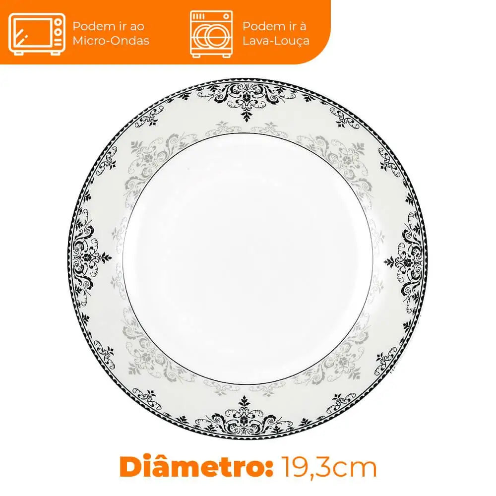Mesa Posta Prato de Porcelana