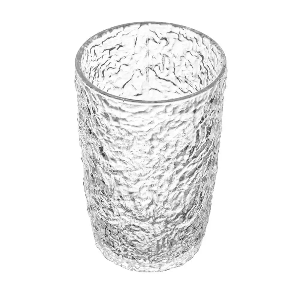 Copo De Cristal Transparente Martelado Petra 330ml 1 Peça - Lyor