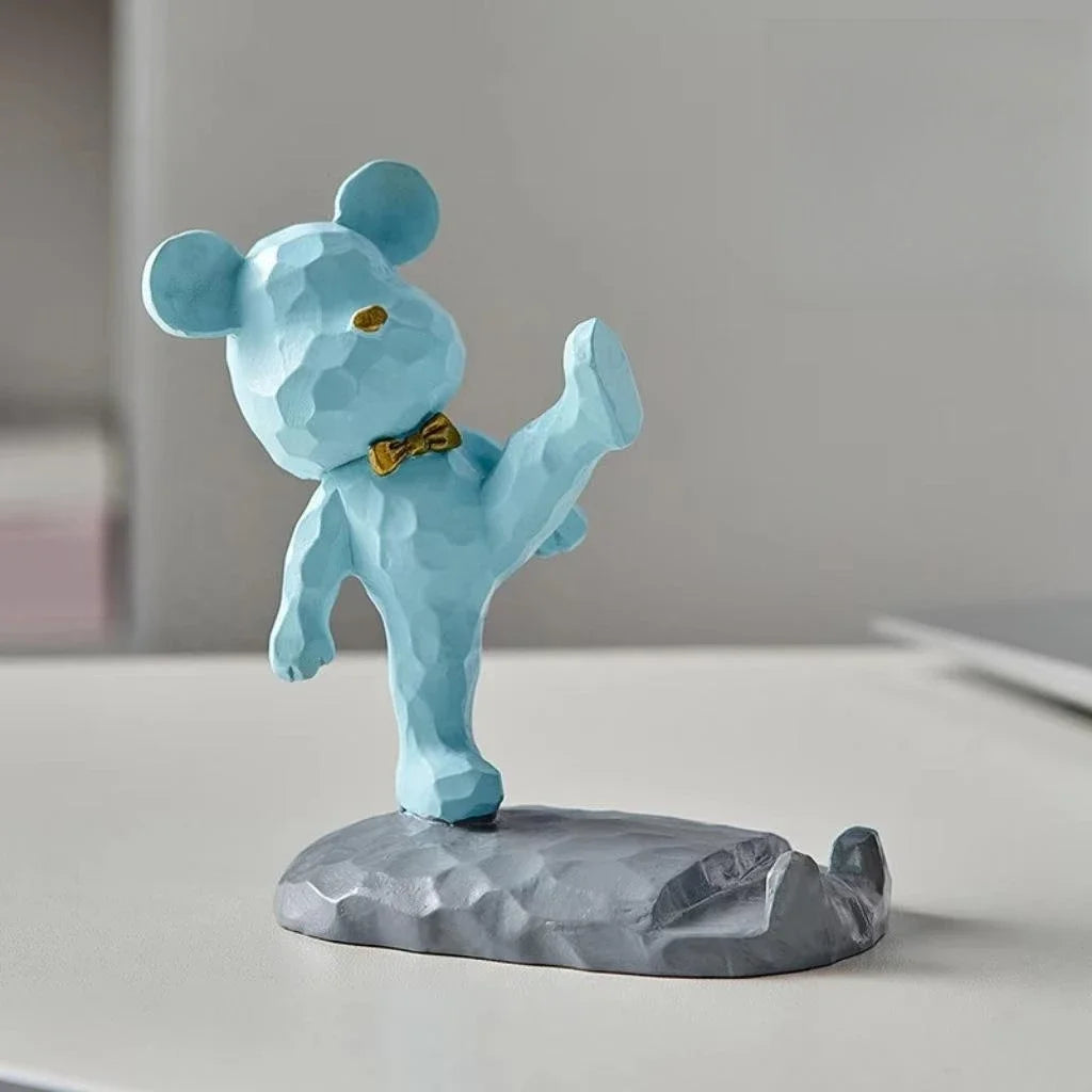 Porta Objetos Urso de Resina Decoração