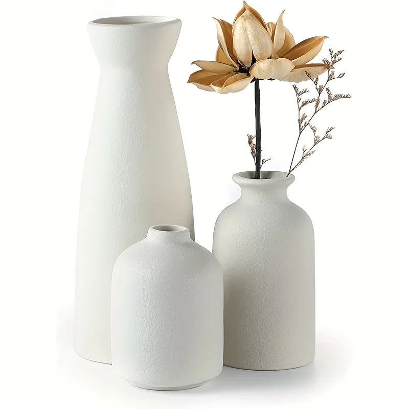 Vasos de Cerâmica Artesanal Conjunto com 3 Peças