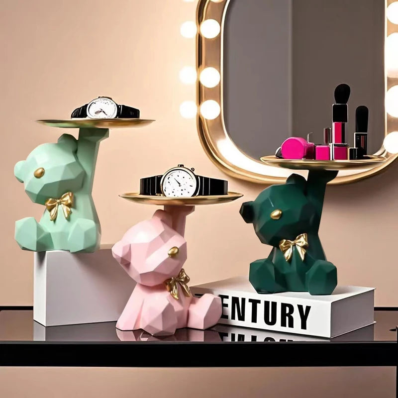 Porta Chaves Porta Objetos Urso Decoração Decorativo