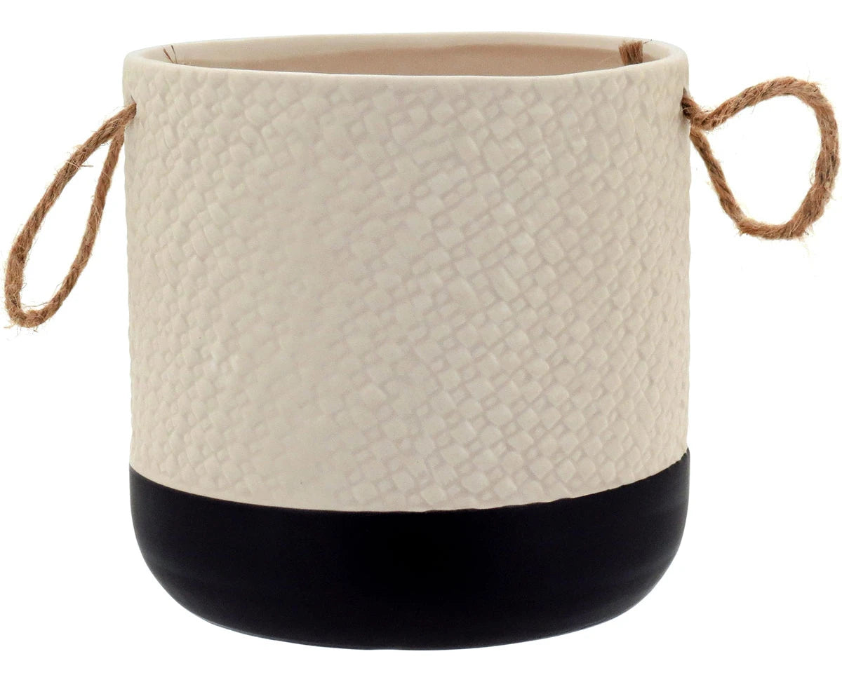 Cachepô em Cerâmica Branco