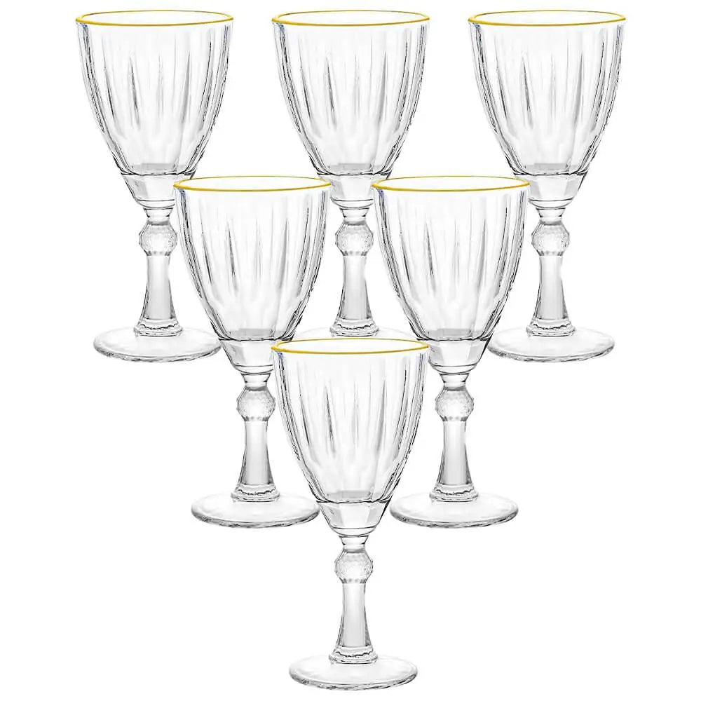 Jogo de Taças Fio de Ouro