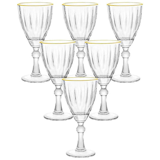 Jogo de Taças Fio de Ouro