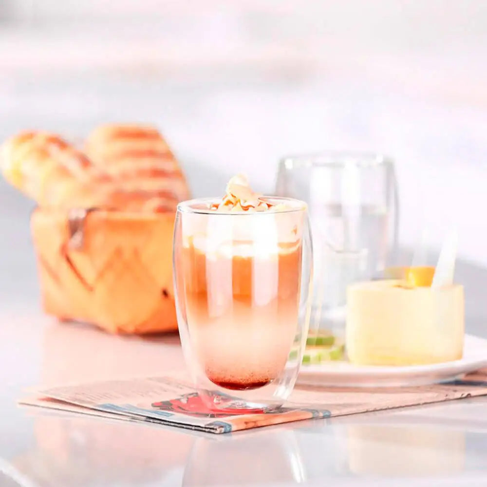 Jogo De Copos Parede Dupla 260ml 2 Peças - Lyor