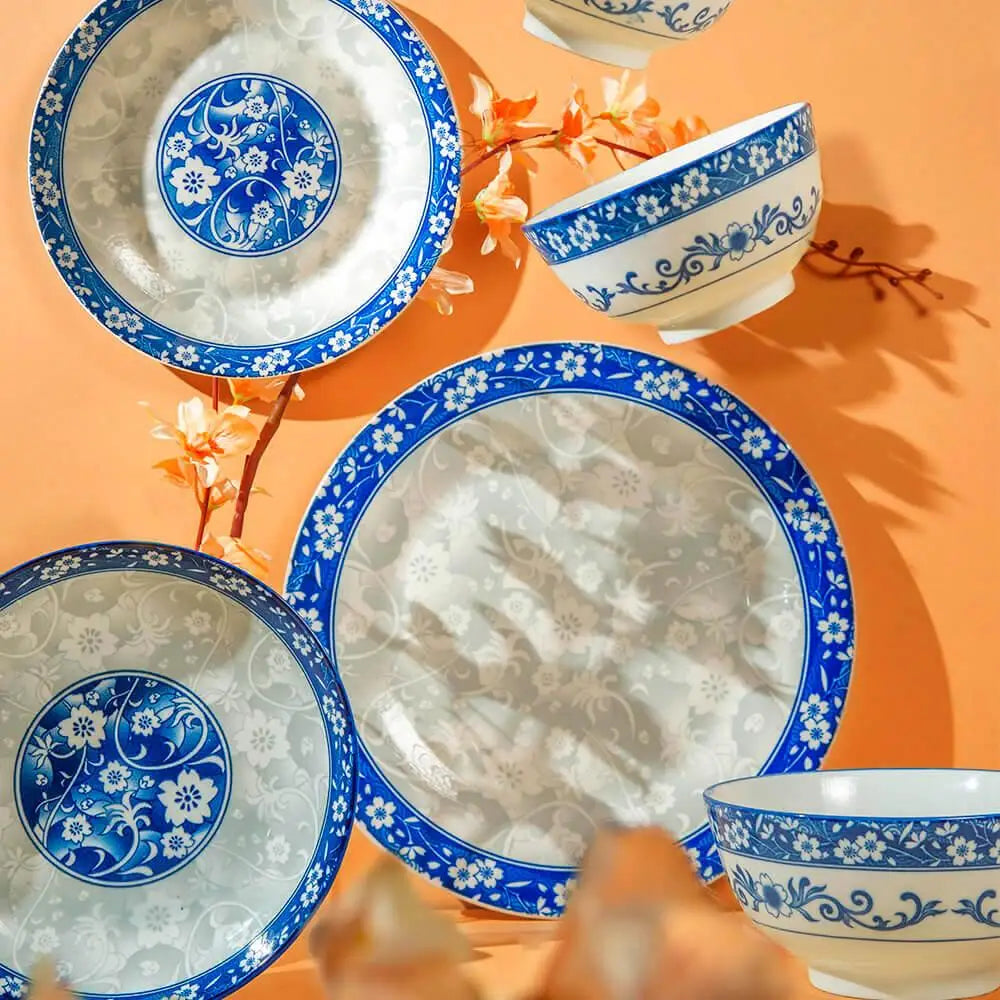 Preto Porcelana Mesa Posta