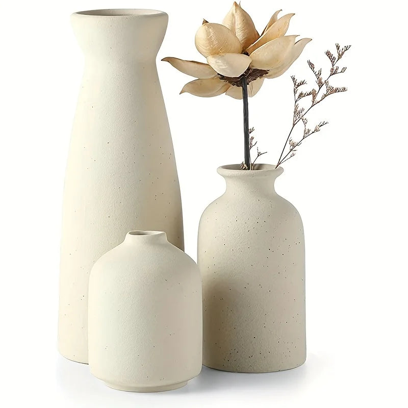 Vasos de Cerâmica Artesanal Conjunto com 3 Peças