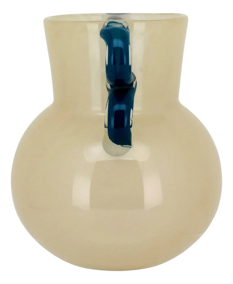 Vaso de Vidro Marfim