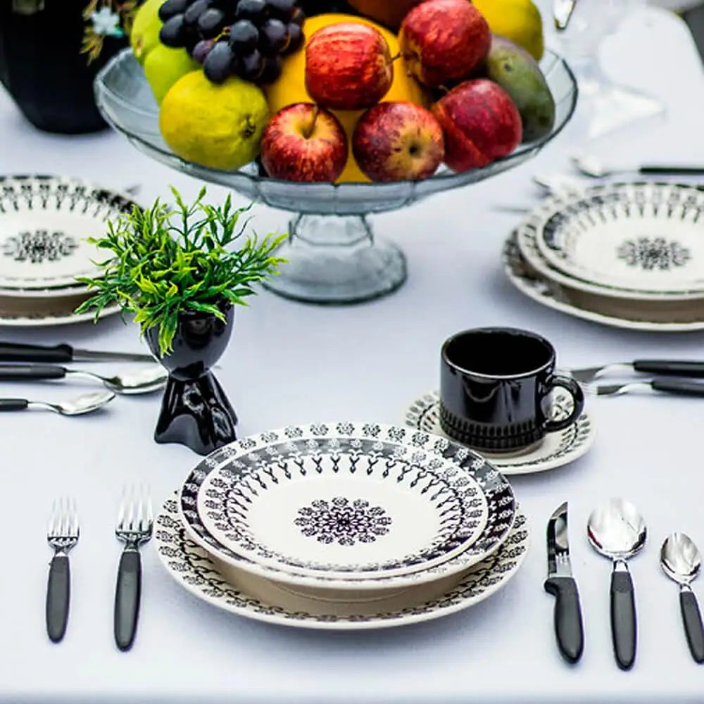 Mesa Posta Prato de Porcelana