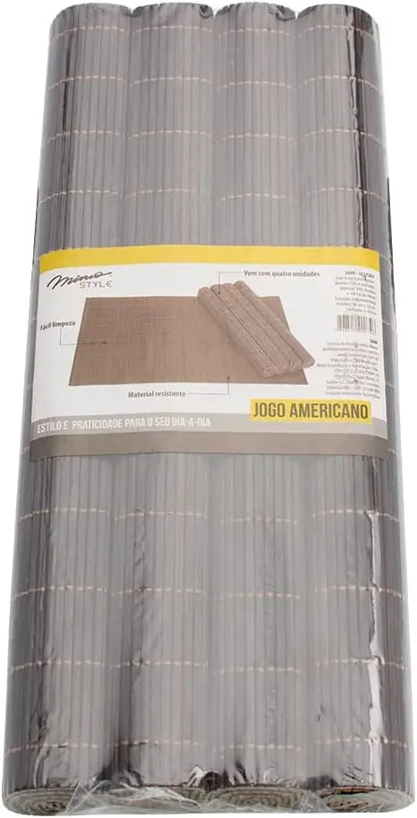 Jogo Americano Em Bambu 4 Unidades 45x30 para Mesa Posta