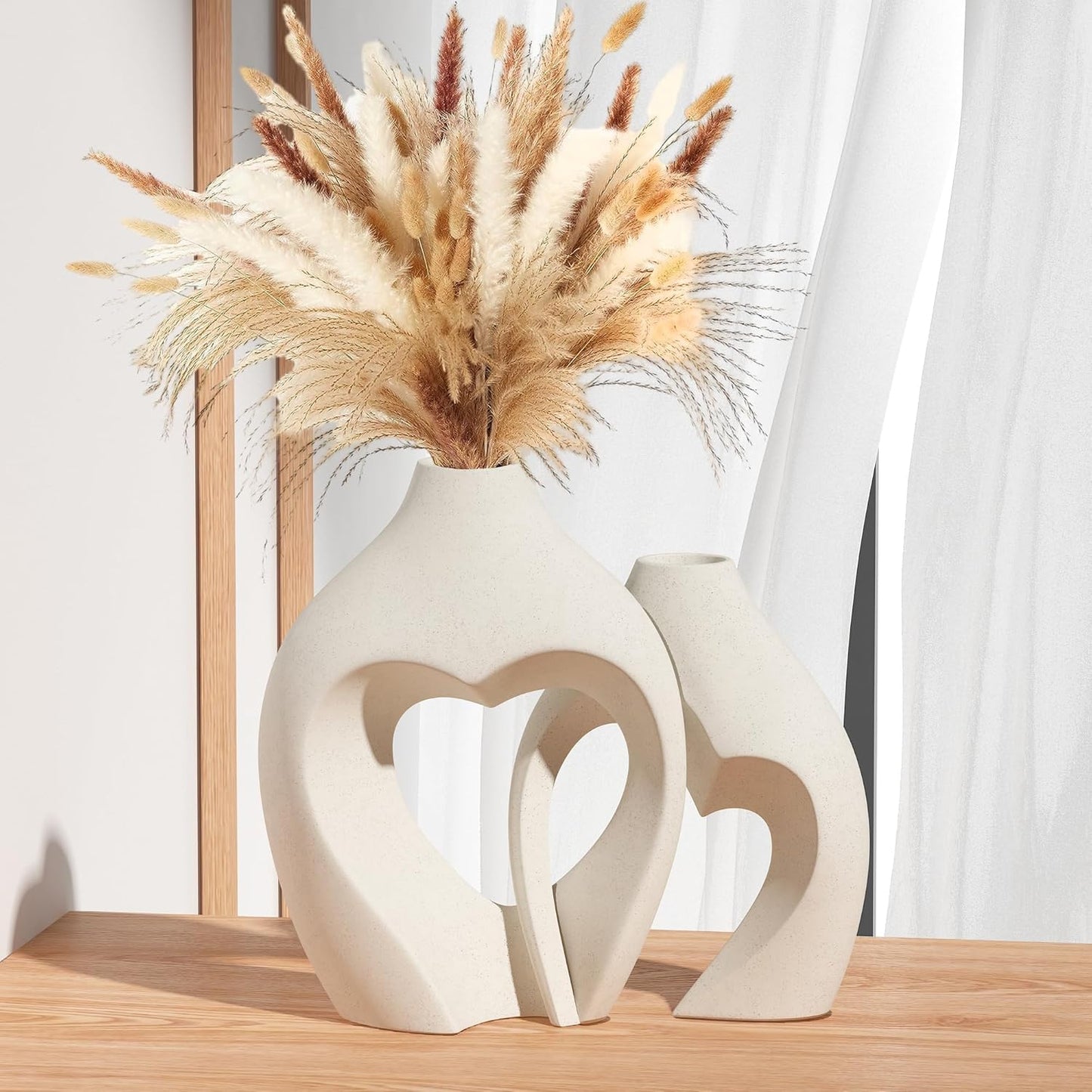 Vaso de Ceramica Decoração Coração
