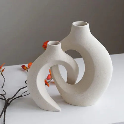 Vaso de Ceramica Decoração Coração