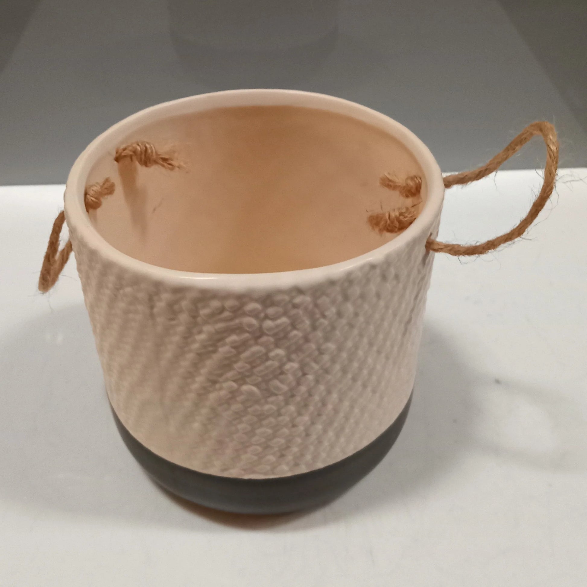 Cachepô em Cerâmica Branco 
