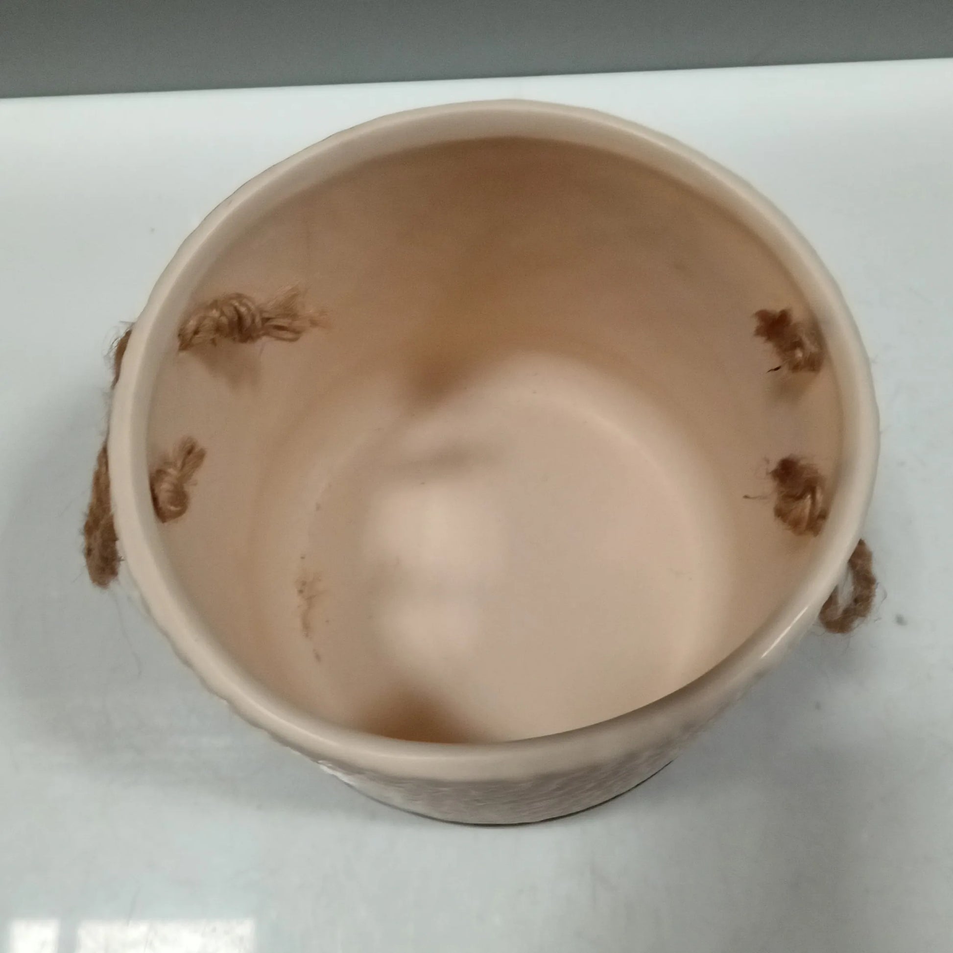 Cachepô em Cerâmica Branco 
