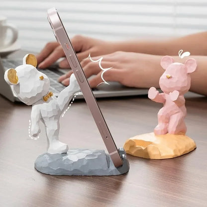 Porta Objetos Urso de Resina Decoração