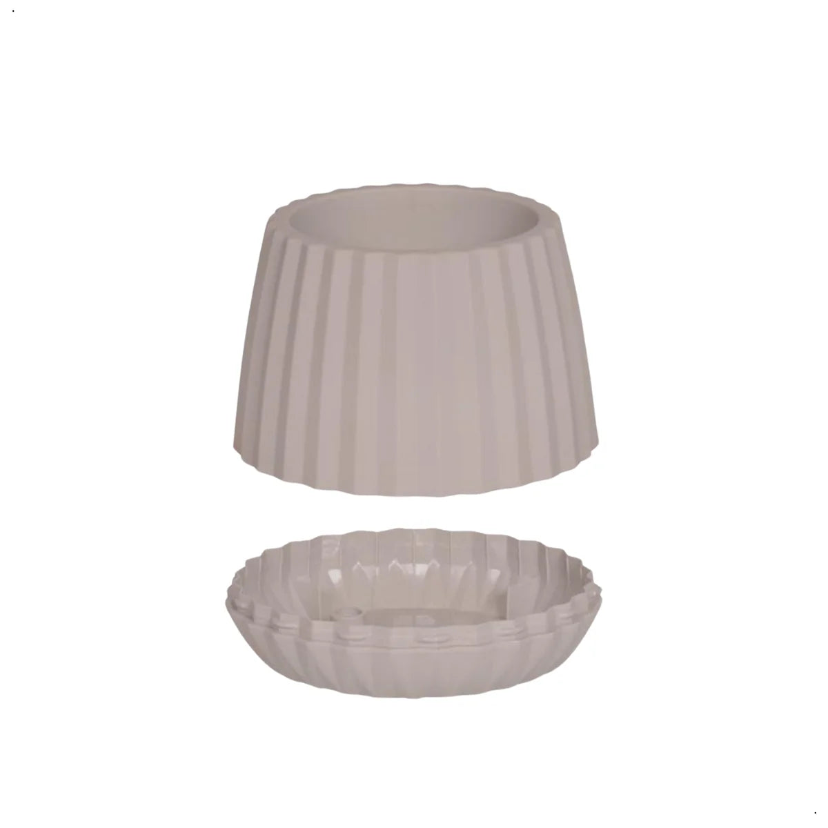 Cachepo Com Prato Imbutido