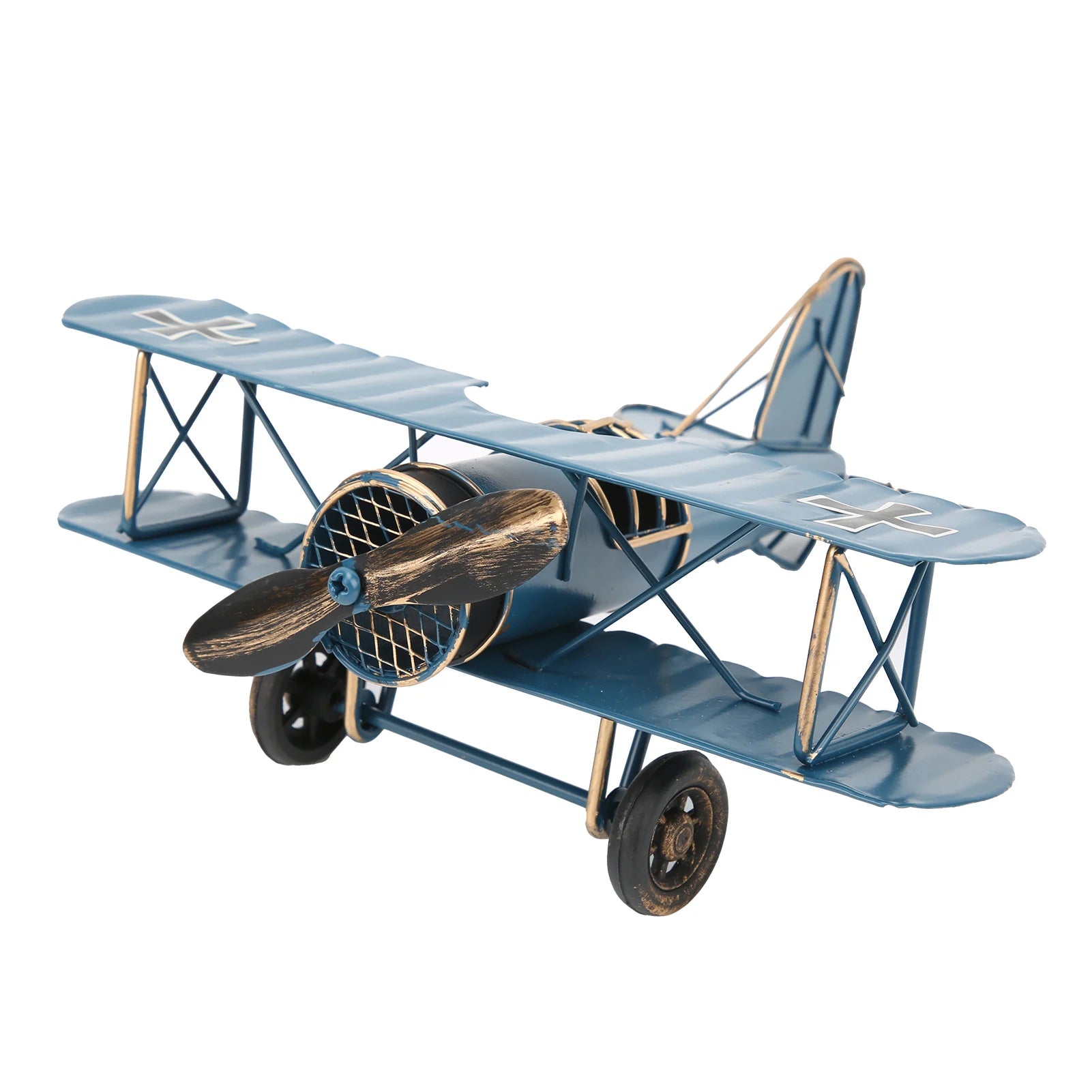 Avião Decoratvo em Metal - Decoração Para Casa