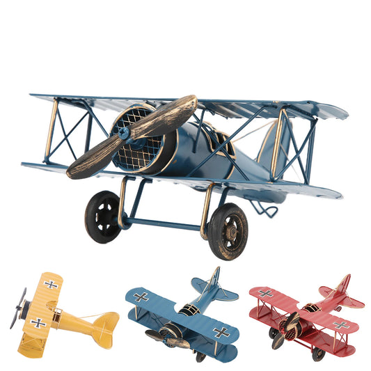 Avião Decoratvo em Metal - Decoração Para Casa