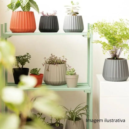 Cachepo Com Prato Imbutido