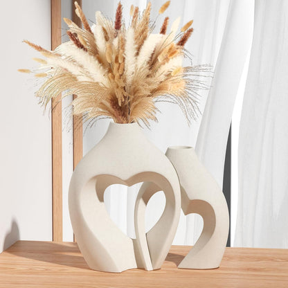 Vaso de Ceramica Decoração Coração